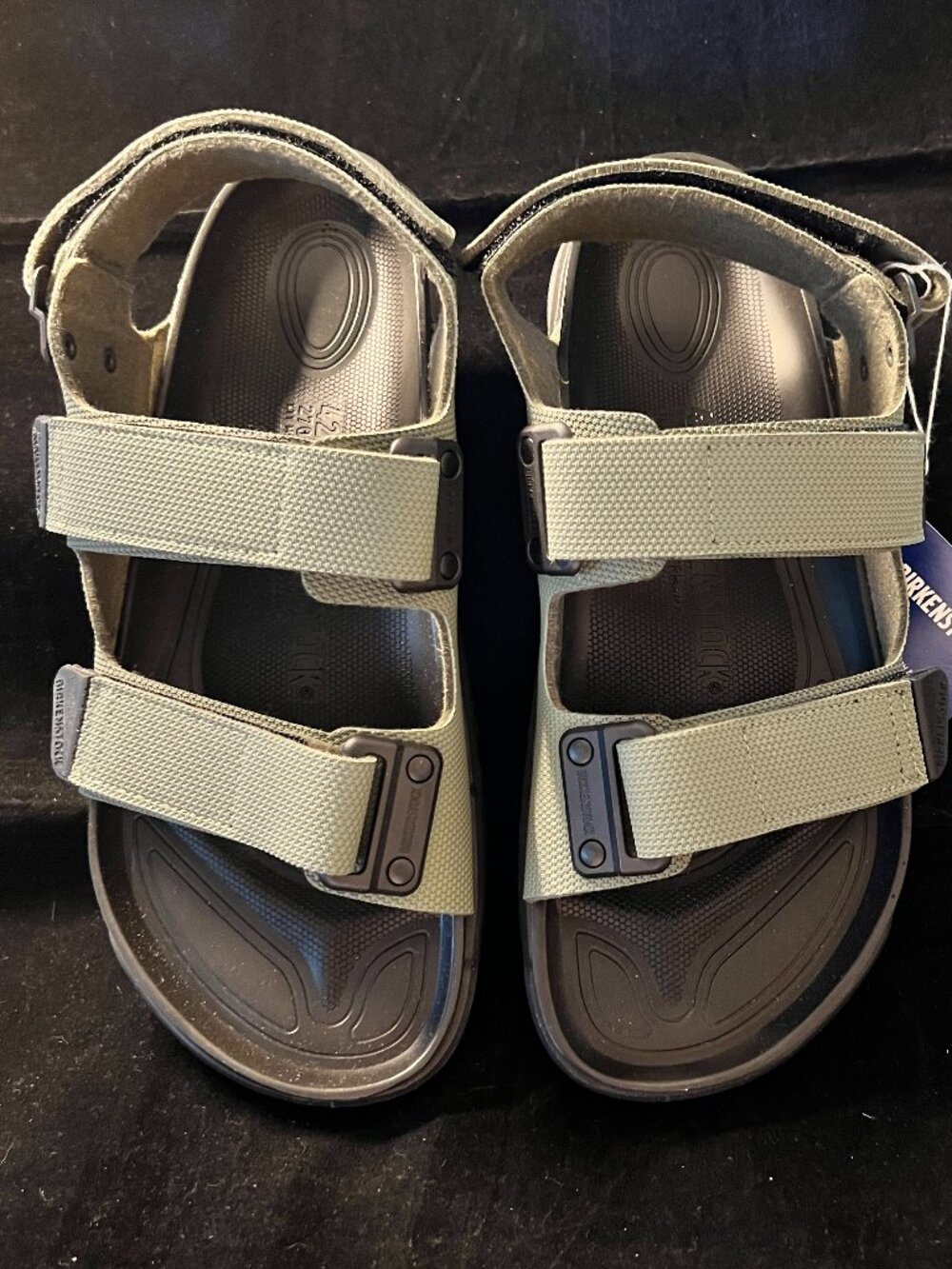 Birkenstock Tatacoa Sandals Unisex W11/M9 Futura Khaki Adjustable Strap NWT - Picture 2 of 6